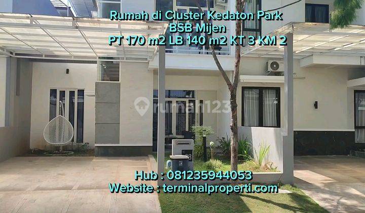 Rumah Dijual Bagus 2 Lt Perum Bsb City Cluster Kedaton Park Mijen Semarang Barat. 2