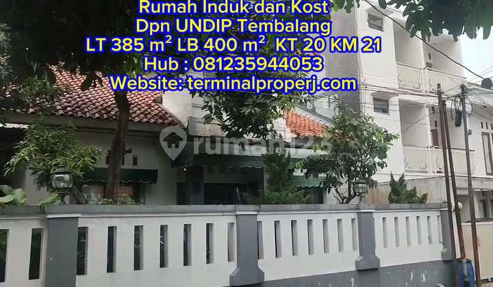 Rumah + Kost Dijual SHM Hak Milik di Kompleks Perumda Dpn Undip Tembalang Semarang Timur 1