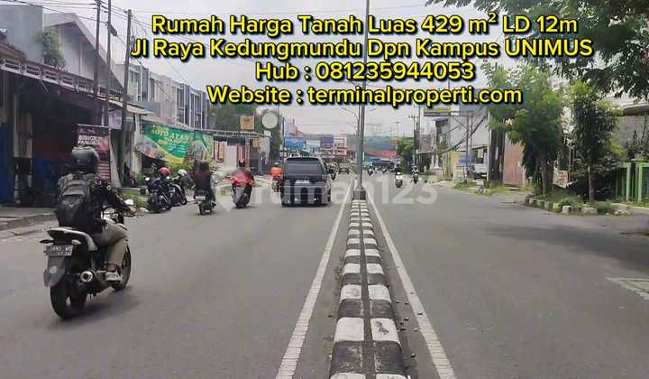 Rumah Dijual Harga Tanah SHM Hak Milik Jl Raya Kedungmundu Dpn Unimus Kedungmundu Tembalang 1