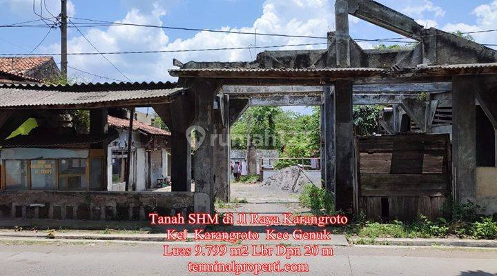 Tanah Dijual Murah SHM Hak Milik Pribadi di Jl Raya Karangroto Kec Genuk Semarang Timur 1