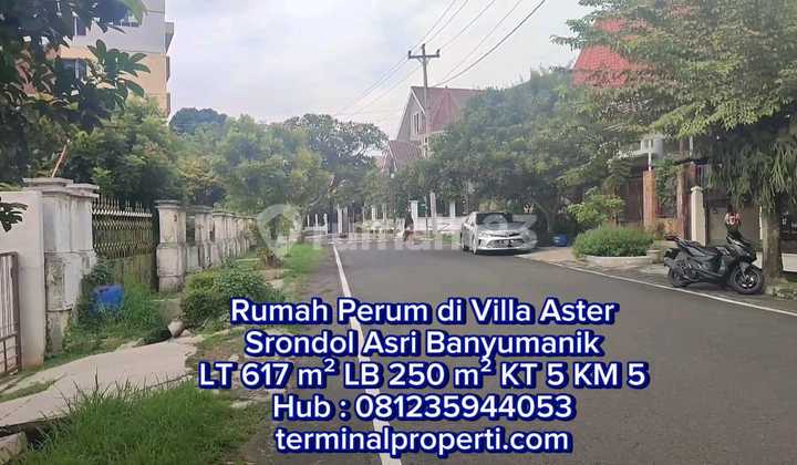 Rumah Dijual Pojok Harga Tanah SHM Hak Milik Jl Raya Perum Srondol Asri Srondol Kulon Banyumanik Kota Semarang 2