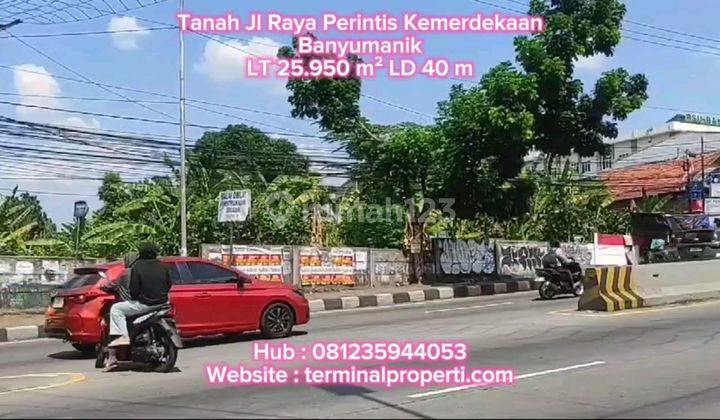 Tanah Dijual 2,6 H SHM Hak Milik di Jl Raya Perintis Kemerdekaan Banyumanik Semarang Atas 1