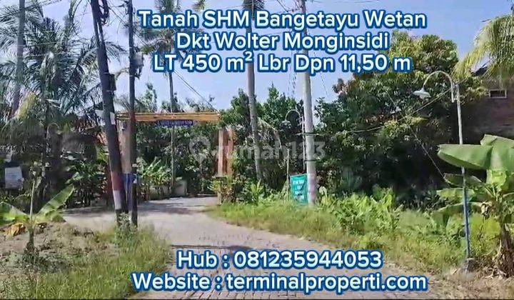 Tanah Dijual SHM Hak Milik di Kramat Dkt Jl Raya Wolter Monginsidi Bangetayu Wetan Semarang Timur 2