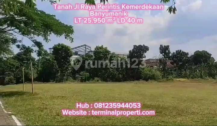 Tanah Dijual 2,6 H SHM Hak Milik di Jl Raya Perintis Kemerdekaan Banyumanik Semarang Atas 2