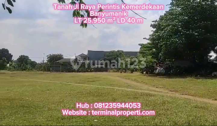 Tanah Dijual 2,6 H SHM Hak Milik di Jl Raya Perintis Kemerdekaan Banyumanik Semarang Atas 1