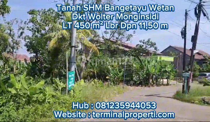 Tanah Dijual SHM Hak Milik di Kramat Dkt Jl Raya Wolter Monginsidi Bangetayu Wetan Semarang Timur 2