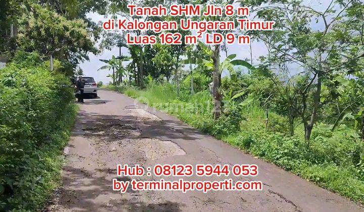 Tanah Dijual Murah SHM 162 M2 Ld 9 M di Kalongan Dkt Kantor Kec Ungaran Timur Kab Semarang 1