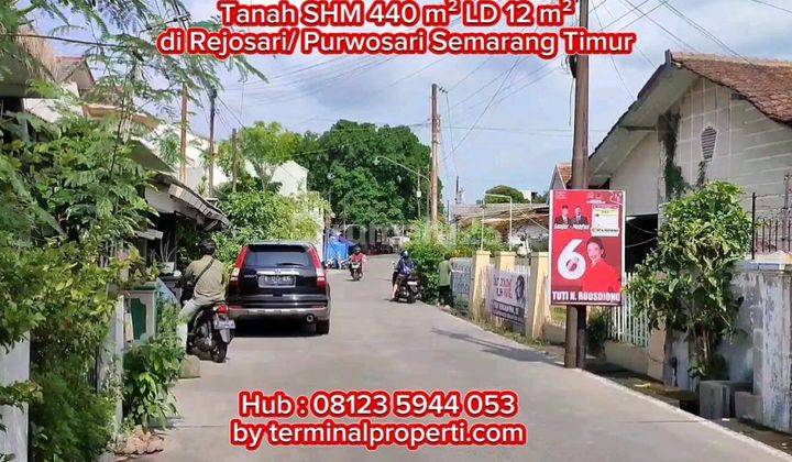 Tanah Dijual SHM Hak Milik di Jl Rejosari Kel Purwosari Kec Semarang Timur 1