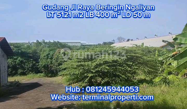 Gudang Dijual Harga Tanah Murah SHM Hak Milik di Jl Raya Beringin Kec Ngaliyan Semarang Barat 2