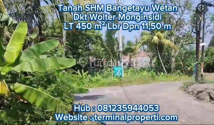 Tanah Dijual SHM Hak Milik di Kramat Dkt Jl Raya Wolter Monginsidi Bangetayu Wetan Kec Genuk Semarang Timur 2