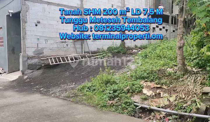 Land for Sale Cheap beside Grandia Oasis Housing Estate, Wait Meteseh, Tembalang Subdistrict, East Semarang 1
