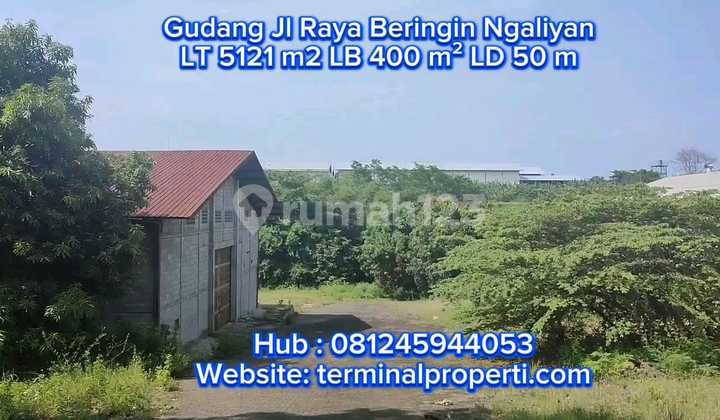 Gudang Dijual Harga Tanah Murah SHM Hak Milik di Jl Raya Beringin Kec Ngaliyan Semarang Barat 1