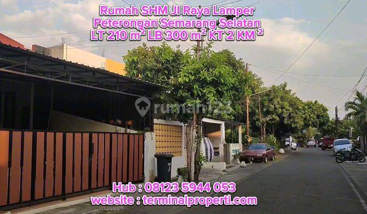 BU, Dijual Rumah  Bagus 2 Lt  SHM Hak Milik Full Furniture di Peterongan Jl Lamper Raya Semarang Selatan  1