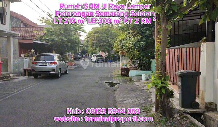 Bu, Dijual Rumah Bagus 2 Lt SHM Hak Milik Full Furniture di Peterongan Jl Lamper Raya Semarang Selatan  1