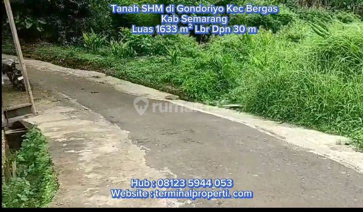 Tanah Dijual SHM Hak Milik Zona Kuning di Gondoriyo Kec Bergas Ungaran Kab Semarang 1