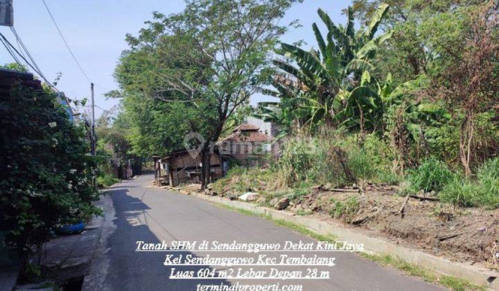 Tanah Dijual SHM Hak Milik 604 M2 Lbr Dpn 28 M di Sendangguwo Kec Tembalang 1