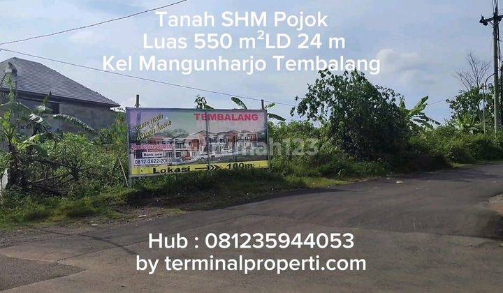 Tanah Dijual Murah Pojok Jl Raya Mangunharjo Undip Tembalang Kota Semarang 2