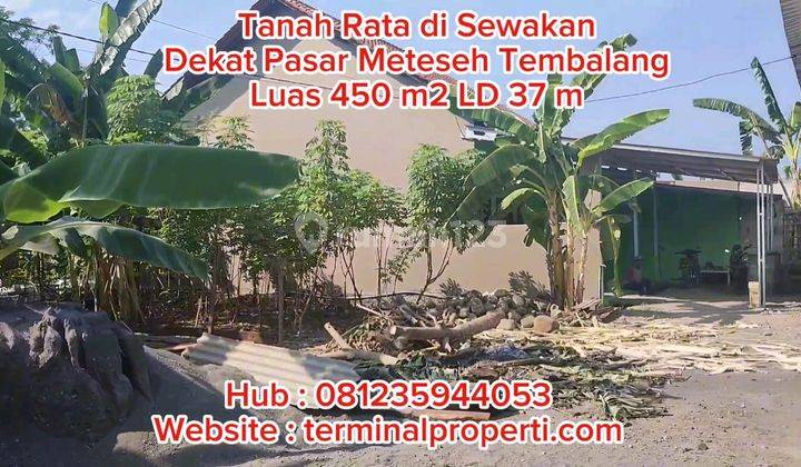 Tanah Disewakan, 450 M2 Ld 37 M SHM di Jl Raya Meteseh Dekat Pasar Kec Tembalang Semarang Timur 1