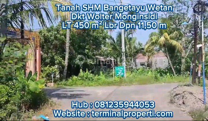 Tanah Dijual SHM Hak Milik di Kramat Dkt Jl Raya Wolter Monginsidi Bangetayu Wetan Semarang Timur 2