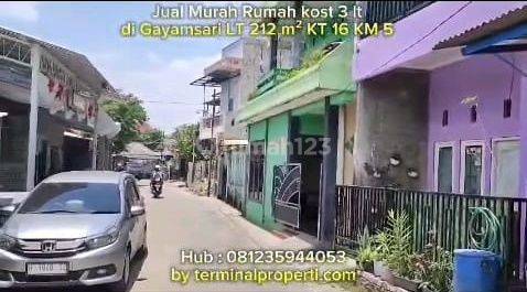 Rumah Kost Dijual murah SHM Hak Milik Bagus 3 Lt di Gayamsari Semarang Timur 2