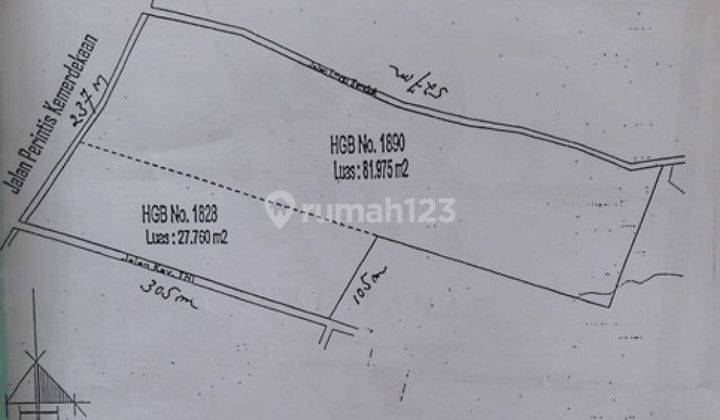 Tanah Dijual 11 H Jl Raya Perintis Kemerdekaan Depan Kodam Banyumanik Smg Solo  2