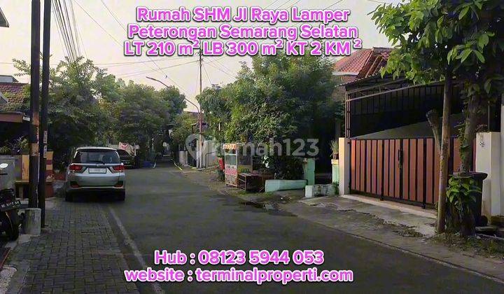 Bu, Dijual Rumah Bagus 2 Lt SHM Hak Milik Full Furniture di Peterongan Jl Lamper Raya Semarang Selatan  1