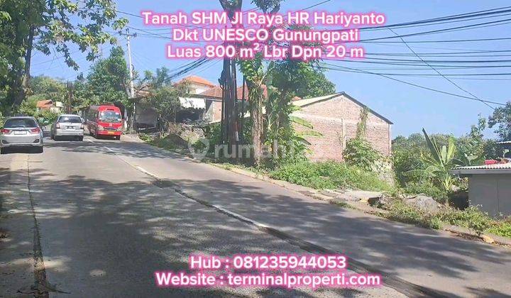 Tanah Dijual Murah SHM Hak Milik Jl Raya Hr Hadiyanto Dkt Sampangan Dn Unes Gunungpati 2