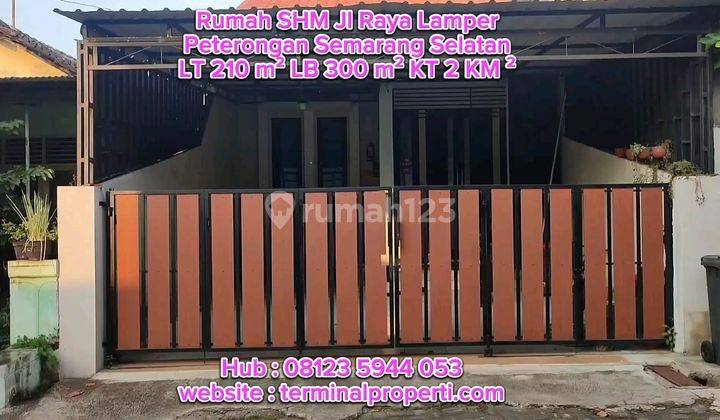 Bu, Dijual Rumah Bagus 2 Lt SHM Hak Milik Full Furniture di Peterongan Jl Lamper Raya Semarang Selatan  1