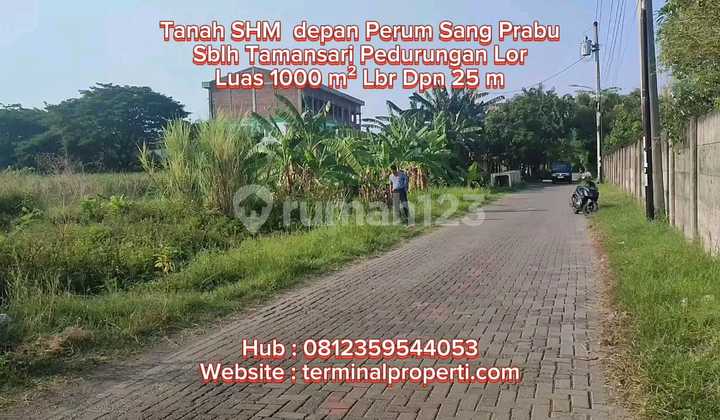 Tanah  Dijual SHM Hak Milik Dpn Perum Sang Prabu sblh Tamansari Majapahit  Pedurungan Smg Timur 1