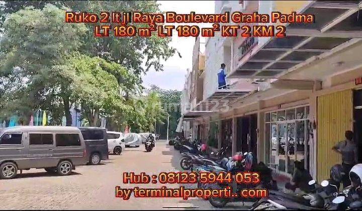 Kantor / Ruko Dijual 2 Lt di Jl Raya Graha Padma Beulevard Dkt Bandara dan Exit TOL Semarang Barat 2