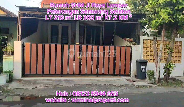 BU, Dijual Rumah  Bagus 2 Lt  SHM Hak Milik Full Furniture di Peterongan Jl Lamper Raya Semarang Selatan  1