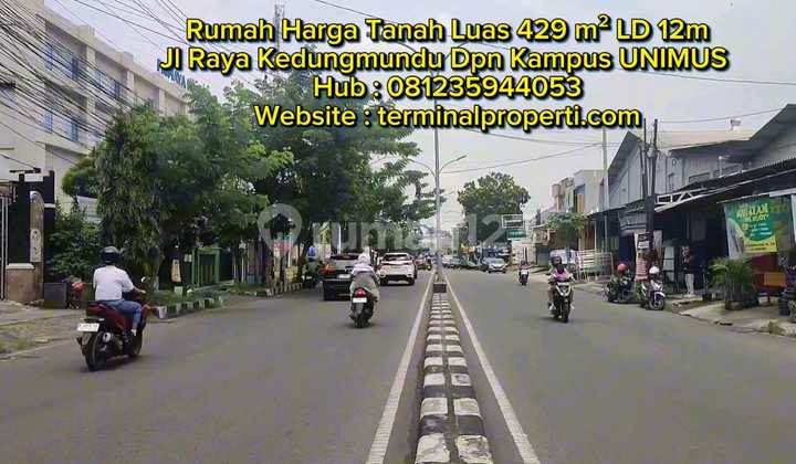 Rumah Dijual Harga Tanah SHM Hak Milik Jl Raya Kedungmundu Dpn Unimus Kedungmundu Tembalang 2