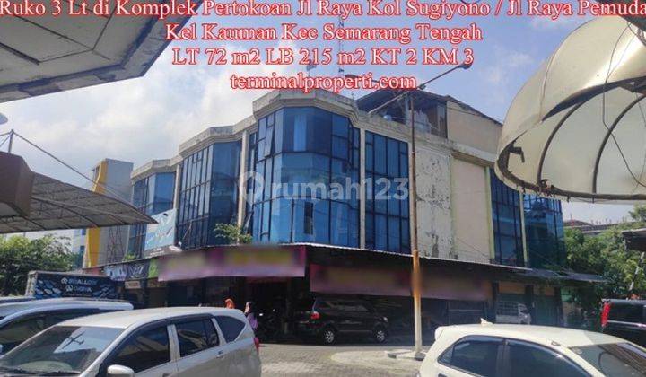 Tengah Kota, Kantor Ruko Dijual 3 Lantai di Jl Raya Kol Sugiyono Jl Raya Pemuda Kauman Semarang Tengah 1