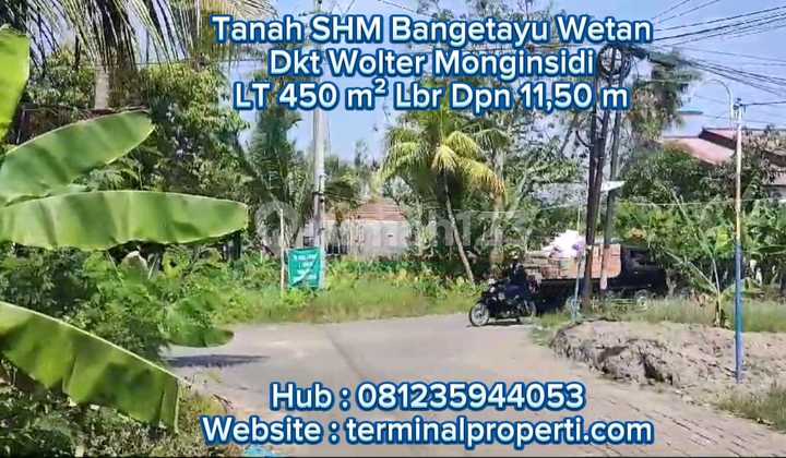 Tanah Dijual SHM Hak Milik di Kramat Dkt Jl Raya Wolter Monginsidi Bangetayu Wetan Semarang Timur 2