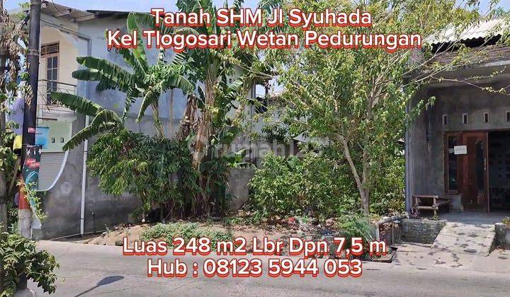 Tanah Dijual Murah SHM Hak Milik Jl Syuhada Kec Pedurungan Semarang Timur 2