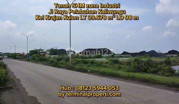 Tanah Dijual SHM Hak Milik Zona Industri di Jl Raya Pelabuhan Krajan Kulon Kaliwungu Kendal 1