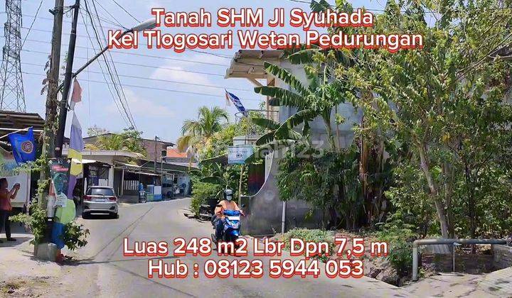 Tanah Dijual Murah SHM Hak Milik Jl Syuhada Kec Pedurungan Semarang Timur 2