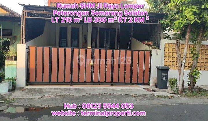 Bu, Dijual Rumah Bagus 2 Lt SHM Hak Milik Full Furniture di Peterongan Jl Lamper Raya Semarang Selatan  2