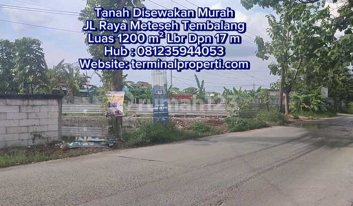 Tanah Disewakan SHM di Jl Raya Meteseh Dekat Pasar Kec Tembalang Semarang Timur 2