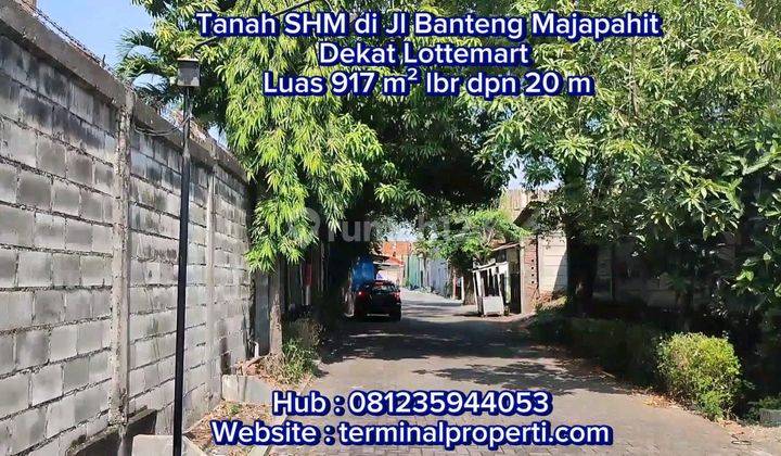 Tanah Dijual SHM Hak Milik Jl Banteng Majapahit Dkt Lottemart Pande Lamper Gayamsari Semarang Timur 2