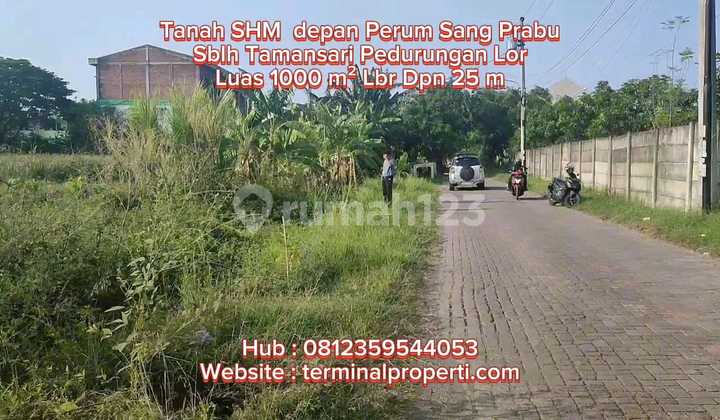 Tanah  Dijual SHM Hak Milik Dpn Perum Sang Prabu sblh Tamansari Majapahit  Pedurungan Smg Timur 2