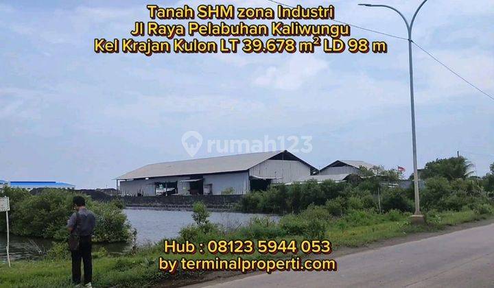 Tanah Dijual SHM  Hak Milik Zona Industri di Jl Raya  Pelabuhan Krajan Kulon Kaliwungu Kendal 1