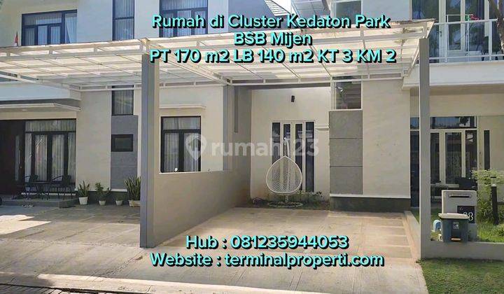 Rumah Dijual Bagus 2 Lt Perum Bsb City Cluster Kedaton Park Mijen Semarang Barat. 2