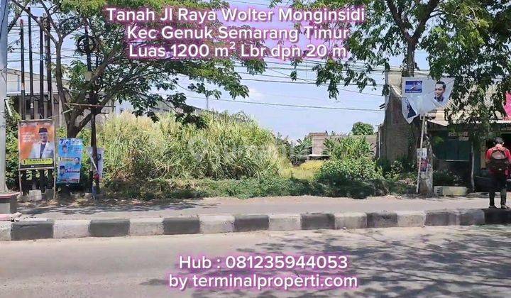 Tanah Dijual Hak Milik Jl Raya Woltermonginsidi Genuk Semarang Timur Dkt Pelabuhan Dn Kawasan Industri 1