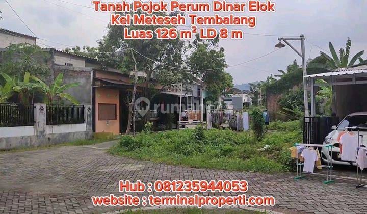 Tanah Dijual Ada Imb SHM Hak Milik Pojok Perum Dinar Elok Kel Meteseh Kec Tembalang Semarang Timur 2