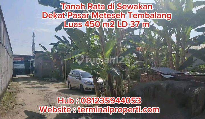 Tanah Disewakan, 450 M2 Ld 37 M SHM di Jl Raya Meteseh Dekat Pasar Kec Tembalang Semarang Timur 2