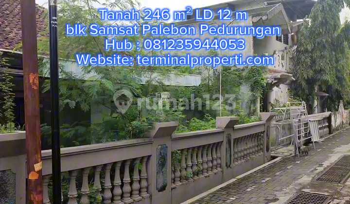 Tanah Dijual SHM Hak Milik Bonus Rumah Dkt Samsat Majapahit Palebon Pedurungan Semarang Timur 2