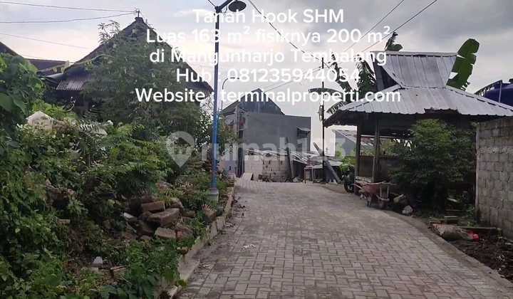 Tanah Dijual Pojok 163 M2 ( Fisik 200 M2 ) SHM Hak Milik Sblh Perum Rudensia Mangunharjo Tembalang 2