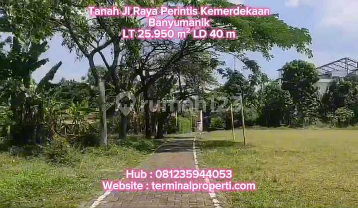 Land for Sale 2.6 H SHM Ownership Title on Jl Raya Perintis Kemerdekaan, Banyumanik, Semarang 1