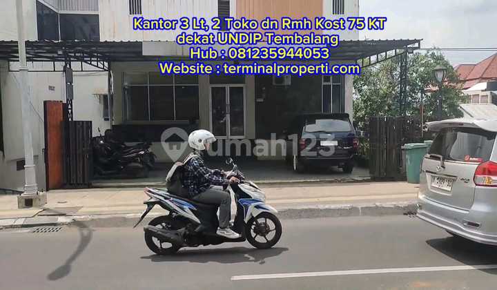 Dijual Kantor 3 LT, Rumah Kost 2 LT 75 Kamar, 2 Toko SHM Hak Milik 1 Menit Undip Tembalang 2